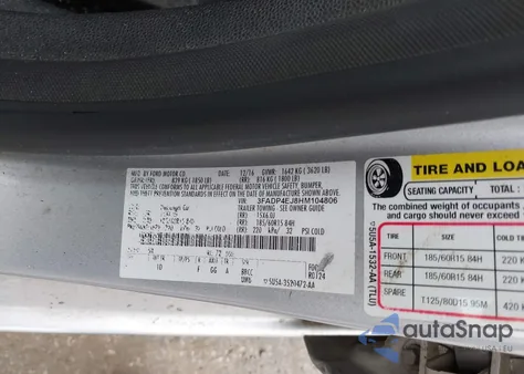 2017 Ford Fiesta Se from USA, damaged, VIN 3FADP4EJ8HM104806
